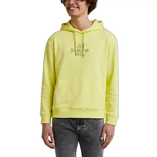 Lee Męska bluza z kapturem z logo Seasonal, BRIMSTONE, XL, Brimstone - Bluzy męskie - miniaturka - grafika 1