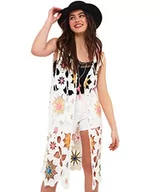 Kamizelki damskie - Joe Browns Damska kamizelka z dzianiny szydełkowanej, Longline, duża (16-18), wielokolorowa, multi, L - miniaturka - grafika 1