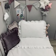 Pościel dla dzieci - Pościel biała z koronką dla dzieci i nastolatków różne rozmiary - miniaturka - grafika 1