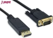 Złącza, przejściówki, adaptery - JouJye Adapter AV DisplayPort - D-Sub VGA czarny A 1529 - miniaturka - grafika 1