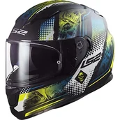 Kaski motocyklowe - LS2, integralny kask motocyklowy Stream evo mara czarny żółty, XL - miniaturka - grafika 1