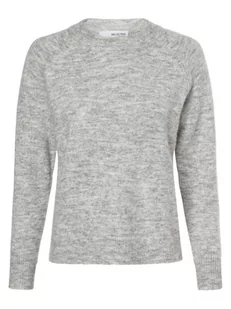 Selected Femme - Sweter damski z dodatkiem alpaki  SLFLulu, szary - Swetry damskie - miniaturka - grafika 1