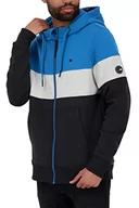 Bluzy męskie - Alife and Kickin KingsleyAK A męska bluza dresowa, bluza rekreacyjna, bluza z zamkiem błyskawicznym, S-XXXL, indygo, S, indygo - miniaturka - grafika 1