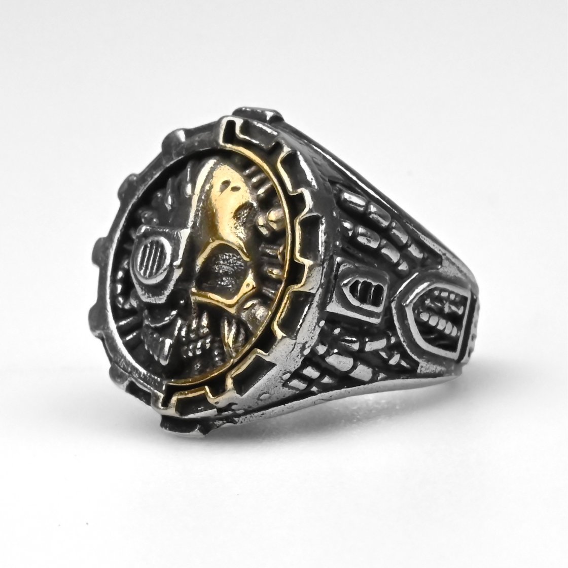 Mechanicus Rozmiar Regulowany Metal Pierścień Warhammer 40k