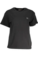 Koszulki i topy damskie - DAMSKI T-SHIRT Z KRÓTKIM RĘKAWEM NAPAPIJRI CZARNY - Napapijri - miniaturka - grafika 1