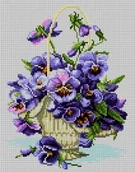 Pasmanteria - Zestaw Do Haftu Krzyżykowego Bratki (7252) - miniaturka - grafika 1