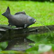 Fontanny ogrodowe - Lumarko Fontanna ogrodowa w kształcie ryby - miniaturka - grafika 1