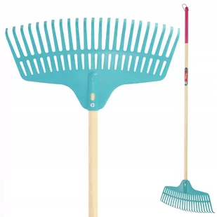 GRABIE GRABKI PLASTIKOWE DAMSKIE DO LIŚCI 170 cm - Grabie i motyki - miniaturka - grafika 1