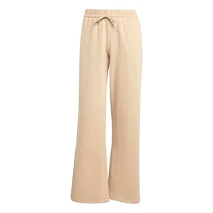 adidas Kobiety ESSENTIALS SMALL LOGO FEEL COZY OPEN HEM PANTS, warm sandstone/white, S - Spodnie rowerowe - miniaturka - grafika 1