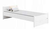 Łóżka - Łóżko dziecięce pojedyncze MARCEL 160x80 biały - miniaturka - grafika 1