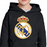 Bluzy dla dziewczynek - BLUZA DZIECIĘCA Z KAPTUREM REAL MADRYT PREZENT JAKOŚĆ PREMIUM 152 0227 - miniaturka - grafika 1
