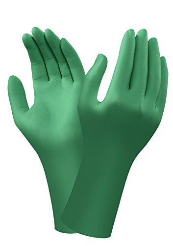 Ansell Dermashield 73-721 Neoprenowe rękawiczki jednorazowe, ochrona chemiczna i mechaniczna, ryzyko przemysłowe, pojedyncze użycie, wielkość S/M (20 par)