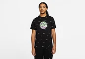 Koszulki męskie - Nike Swoosh Ball Tee Black - miniaturka - grafika 1