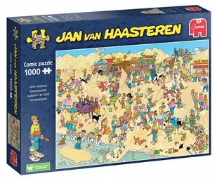 Puzzle, Jan van Haasteren, Rzeźby z piasku, 1000 el. - Puzzle - miniaturka - grafika 1