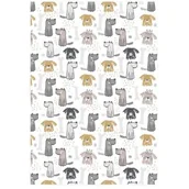 Ściereczki, gąbki, czyściki - Ścierka kuchenna Doggos 45 x 65 cm bawełniana biała - miniaturka - grafika 1