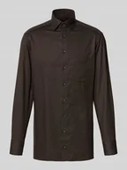 Koszule męskie - Koszula biznesowa o kroju Modern Fit z kołnierzykiem typu kent - miniaturka - grafika 1