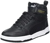 Buty dla dziewczynek - PUMA Rbd Game Jr, Trampki dziecięce, Puma Czarna Puma Czarna Puma Drużyna Złota, 37 EU - miniaturka - grafika 1