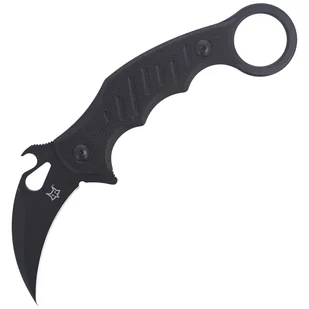 Nóż FOX Karambit Fixed G10 Black, Black Idroglider (FX-598) - Noże - miniaturka - grafika 1