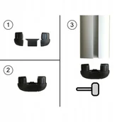 Akcesoria do bagażników dachowych - Aguri 50695 Zaślepka profilu Runner Acuda 2 Active Bike - miniaturka - grafika 1