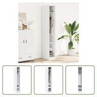 Szafy - The Living Store Szafa biała 30x50x200 cm Materiał drewnopochodny - miniaturka - grafika 1