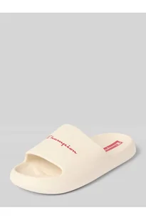 Klapki z nadrukiem z logo - Champion - Klapki i japonki damskie - miniaturka - grafika 1