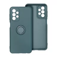 Etui i futerały do telefonów - Forcell Futerał Silicone Ring Do Iphone 14 Plus Zielony - miniaturka - grafika 1