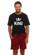 Piżamy męskie - Doctor nap PMB 9952 red plus piżama męska - doctornap - miniaturka - grafika 1