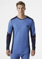 Bielizna sportowa męska - Helly Hansen Undershirt HELLY HANSEN Lifa Merino Crewneck, light blue L - miniaturka - grafika 1