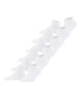 Skarpetki damskie - FALKE Kobiety Skarpety do trampek Happy 6-Pack W SN Bawełna krótkie jednokolorowe 6 Pak, Biały (White 2000), 39-42 - miniaturka - grafika 1