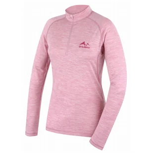 Damska bielizna termoaktywna Husky Merow zip L Rozmiar: XL / Kolor: różowy - Koszulki sportowe damskie - miniaturka - grafika 1
