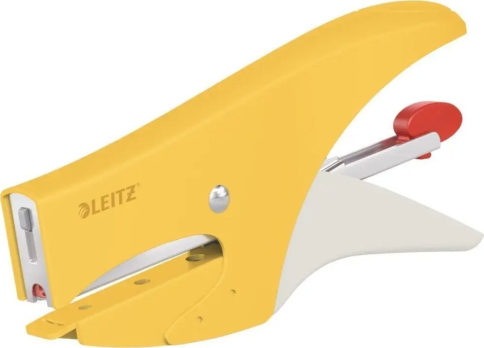 Leitz 56450019, 15 sheets, Yellow, Flat clinch, 150x P2 No. 10, Metal, 80 g/m²