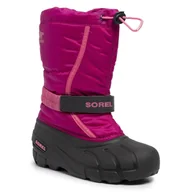 Śniegowce damskie - Sorel Śniegowce Youth Flurry NY1965 Deep Blush/Tropic Pink 684 - miniaturka - grafika 1