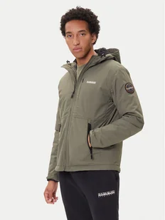 Napapijri Kurtka przejściowa A-Tundra Wint 1 NP0A8928 Khaki Regular Fit - Kurtki męskie - miniaturka - grafika 1