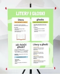 Plansza- Litery i Głoski - Pomoce naukowe - miniaturka - grafika 1