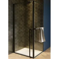 Kabiny prysznicowe - Riho Lucid GD201 kabina prysznicowa 80x80 cm kwadratowa czarny mat/szkło przezroczyste G005007121 - miniaturka - grafika 1