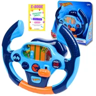 Zabawki konstrukcyjne - HOT WHEELS Wyścigowa Kierownica Dźwięki 2024 Wyścig Zabawka PREZENT DLA DZIECKA + EBOOK - miniaturka - grafika 1