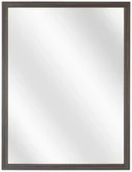 Lustra - Prostokątne lustro w drewnianej ramie szary dąb W6-N44 - miniaturka - grafika 1