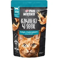 Mokra karma dla kotów - Karma dla kota PAN MIĘSKO Indyk z tuńczykiem 85 g - miniaturka - grafika 1