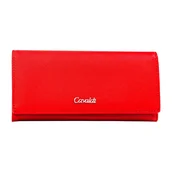 Portfele - Portfel damski Cavaldi GD22-SFK-7526, ze skóry ekologicznej, czerwony - miniaturka - grafika 1