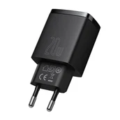Ładowarki do telefonów - Baseus Ładowarka sieciowa, QC 20 W, czarna, dwa porty - miniaturka - grafika 1