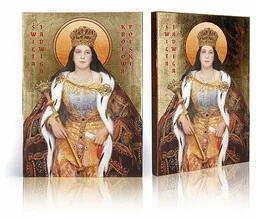 Ikona religijna Święta Jadwiga Królowa - Ikony i obrazy sakralne - miniaturka - grafika 1
