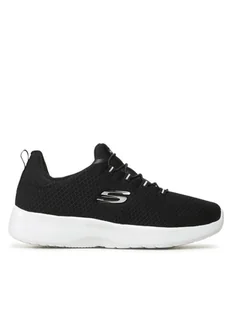 Skechers Sneakersy Dynamight 12119/BKW Czarny - Sneakersy damskie - miniaturka - grafika 1