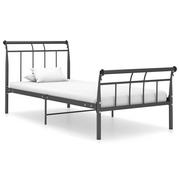 Łóżka - vidaXL Lumarko Rama łóżka, czarna, metalowa, 100 x 200 cm 325033 - miniaturka - grafika 1