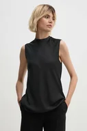 Bluzki damskie - Calvin Klein bluzka damska kolor czarny gładka K20K207289 - miniaturka - grafika 1