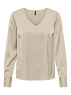 Bluzki damskie - ONLY Bluzka Mika 15361191 Brązowy Regular Fit - miniaturka - grafika 1