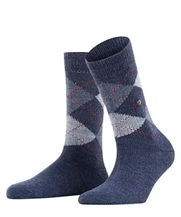 Burlington Kobiety Skarpety Whitby W SO Miękki I Ciepły z wzorem 1 Para, Niebieski (Deep Blue 6222), 36-41 - Skarpetki damskie - miniaturka - grafika 1