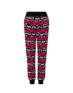 Spodnie damskie - Love Moschino Regularne Fit Joggers with Print Spodnie Damskie Casual, niebieski, 38 - miniaturka - grafika 1