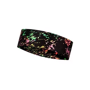 Apaszki i szaliki męskie - BUFF Opaska na głowę COOLNET SLIM  HEADBAND Speckle Black - grafika 1