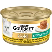 Mokra karma dla kotów - Purina Gourmet Gold Savoury Cake z Kurczakiem i marchewką 85g 13063 - miniaturka - grafika 1