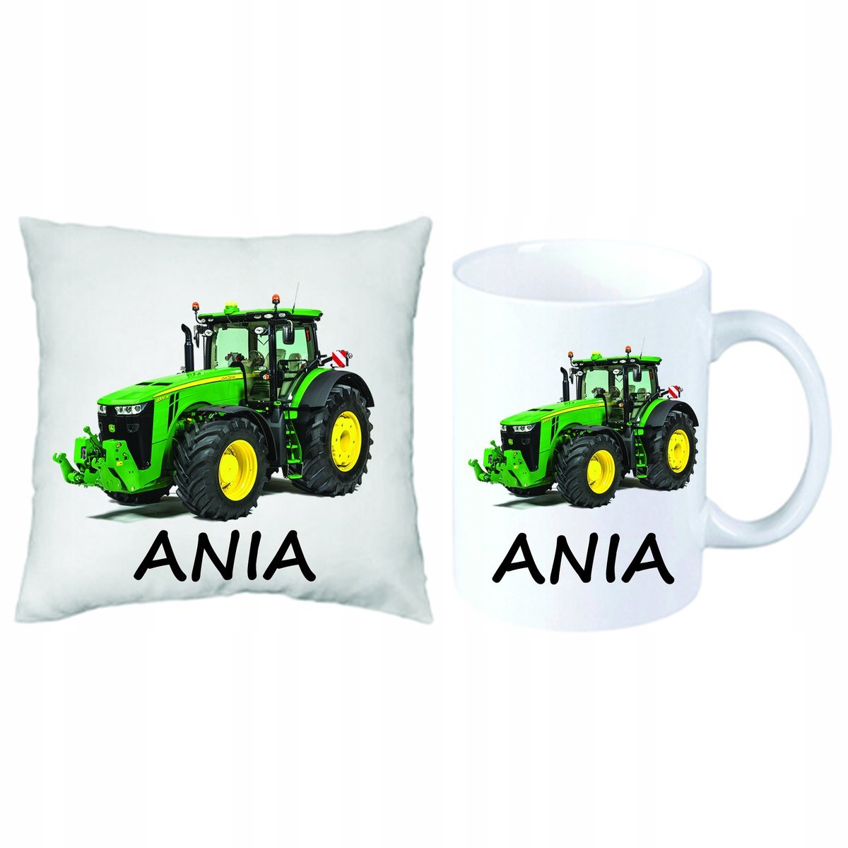 ZESTAW PREZENT PODUSZKA + KUBEK John Deere Traktor